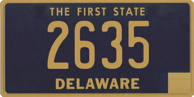 DE license plate 2635