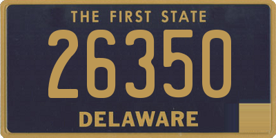 DE license plate 26350