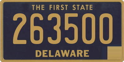 DE license plate 263500