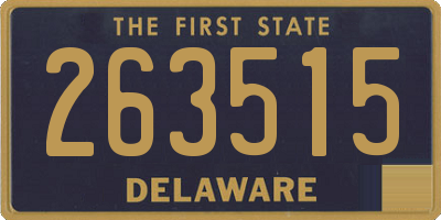 DE license plate 263515