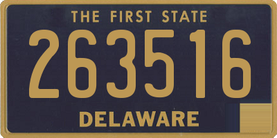DE license plate 263516