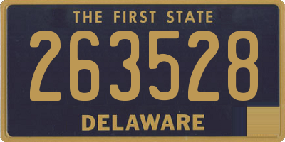 DE license plate 263528