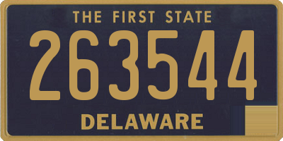 DE license plate 263544