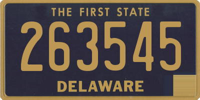 DE license plate 263545