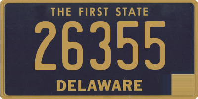 DE license plate 26355