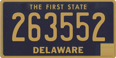 DE license plate 263552