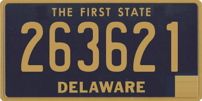 DE license plate 263621