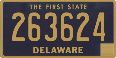 DE license plate 263624