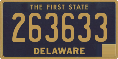 DE license plate 263633