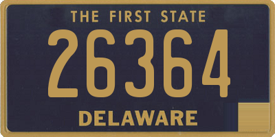 DE license plate 26364