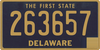 DE license plate 263657