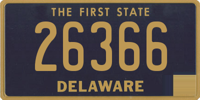 DE license plate 26366