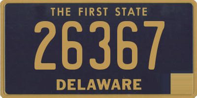 DE license plate 26367