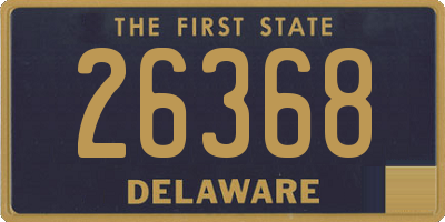 DE license plate 26368