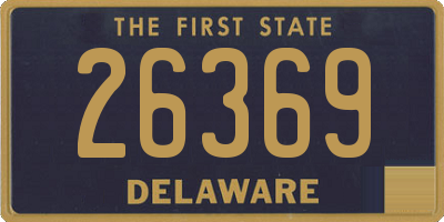 DE license plate 26369