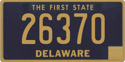 DE license plate 26370