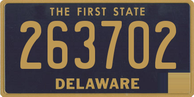 DE license plate 263702
