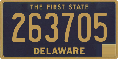 DE license plate 263705