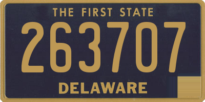 DE license plate 263707