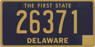 DE license plate 26371