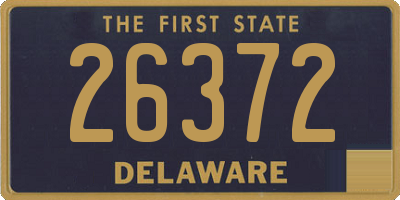 DE license plate 26372