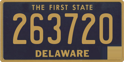 DE license plate 263720