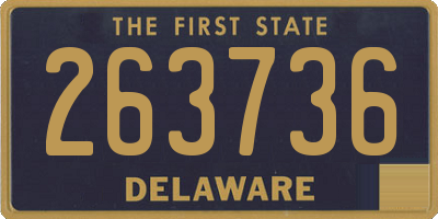 DE license plate 263736
