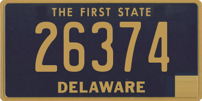 DE license plate 26374