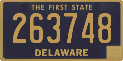 DE license plate 263748