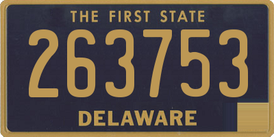 DE license plate 263753