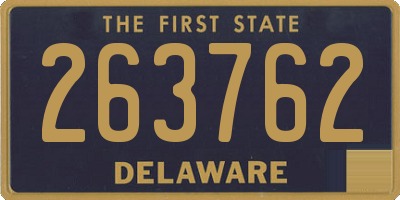 DE license plate 263762