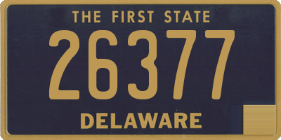 DE license plate 26377