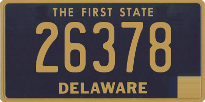 DE license plate 26378