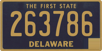 DE license plate 263786