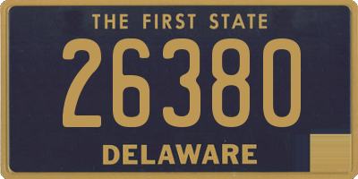 DE license plate 26380