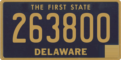 DE license plate 263800
