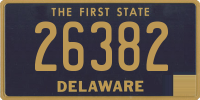 DE license plate 26382