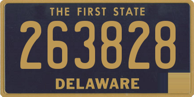 DE license plate 263828