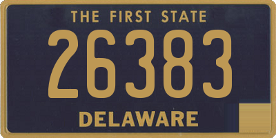 DE license plate 26383