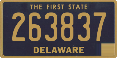 DE license plate 263837