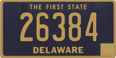 DE license plate 26384