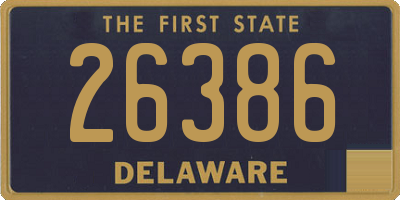 DE license plate 26386