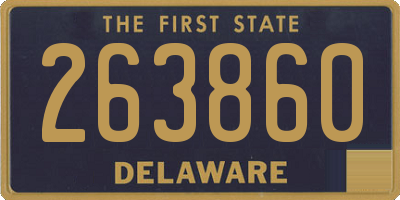 DE license plate 263860