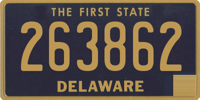 DE license plate 263862