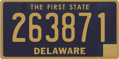 DE license plate 263871