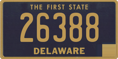 DE license plate 26388