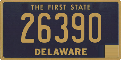 DE license plate 26390