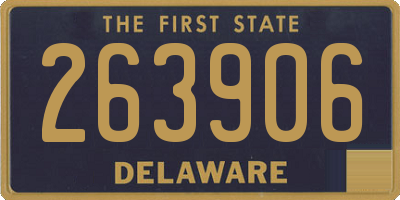 DE license plate 263906