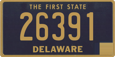 DE license plate 26391