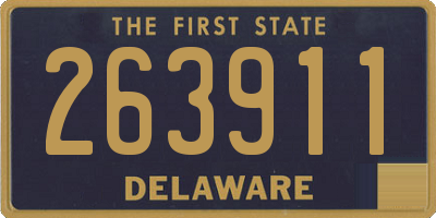 DE license plate 263911